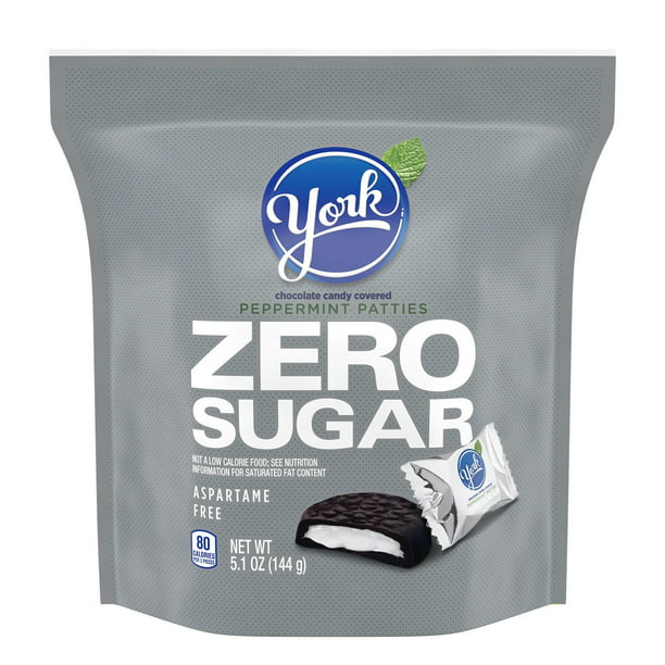 York Zero Sugar Peppermint Patties 144g