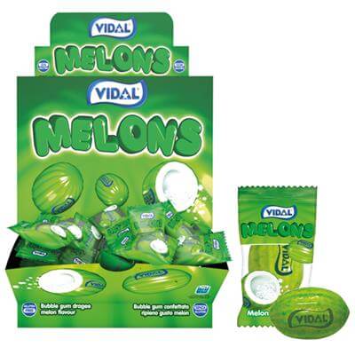 Vidal Melons Bubblegum 200st