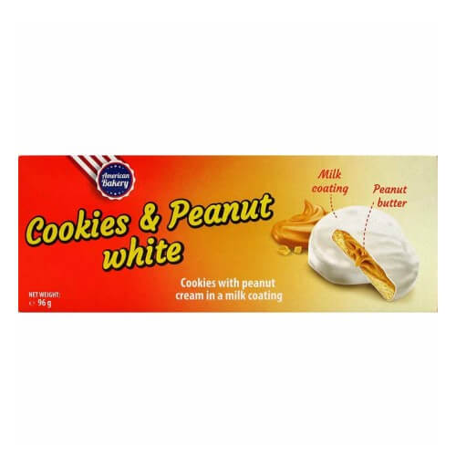 American Bakery Cookies & Peanut White 96g(BF:2025-08-14)