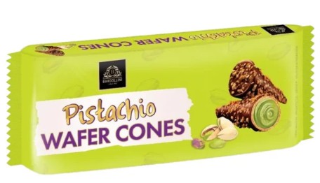 Bardollini Pistachio Wafer Cones 100g