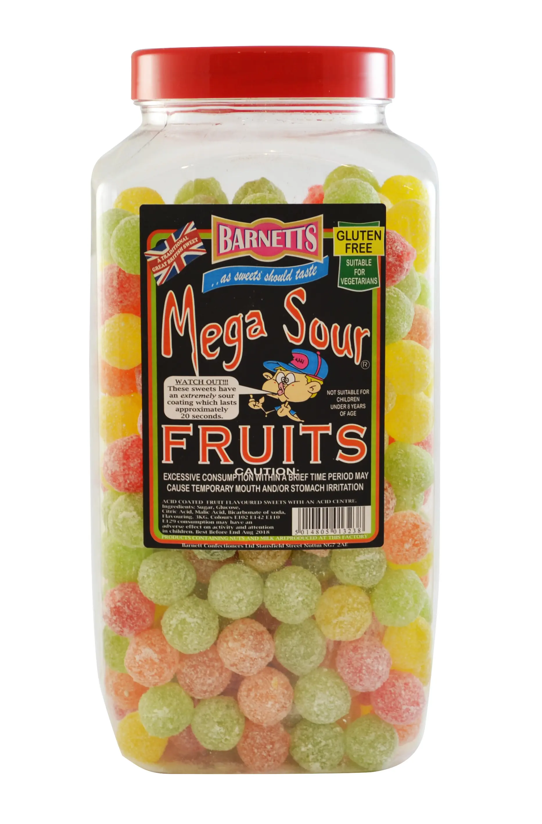 Barnetts Mega Sour Fruits 3kg