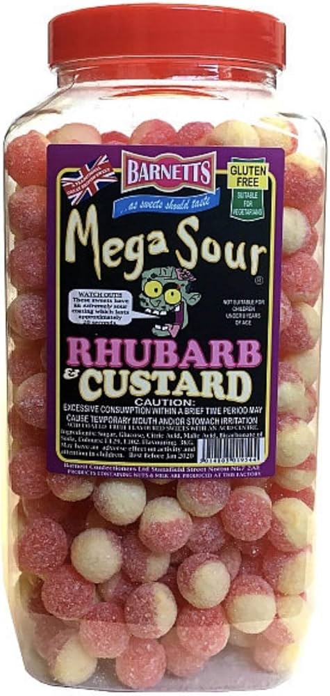 Barnetts Mega Sour Rhubarb & Custard 3kg