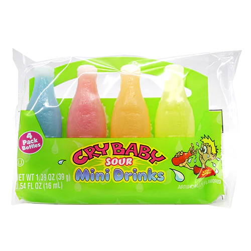 Cry Baby Sour Mini Drinks 4-Pack 39g