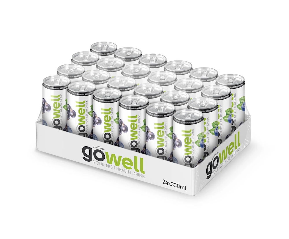 Gowell Blackcurrants & Blueberry 33cl x 24st