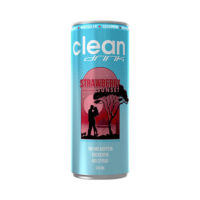 Clean Drink Strawberry Sunset 33cl x 24st