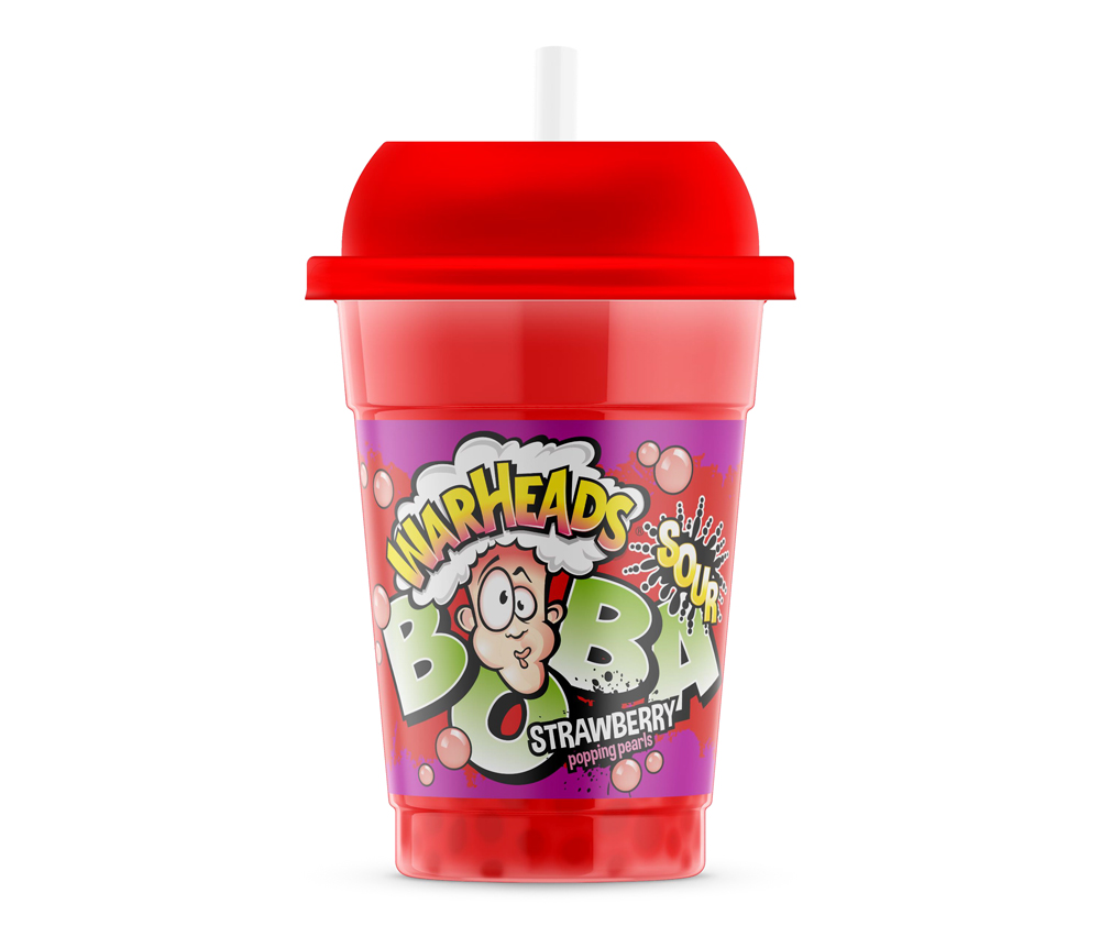 Warheads Boba Sour Strawberry 400ml