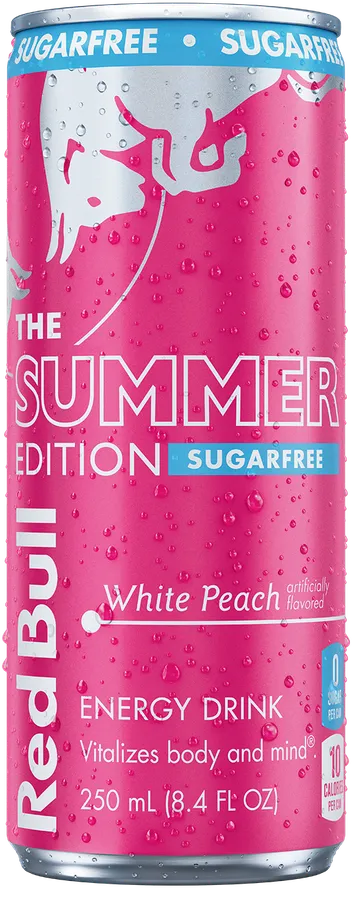 Red Bull Energy Summer White Peach Sugar Free 25cl