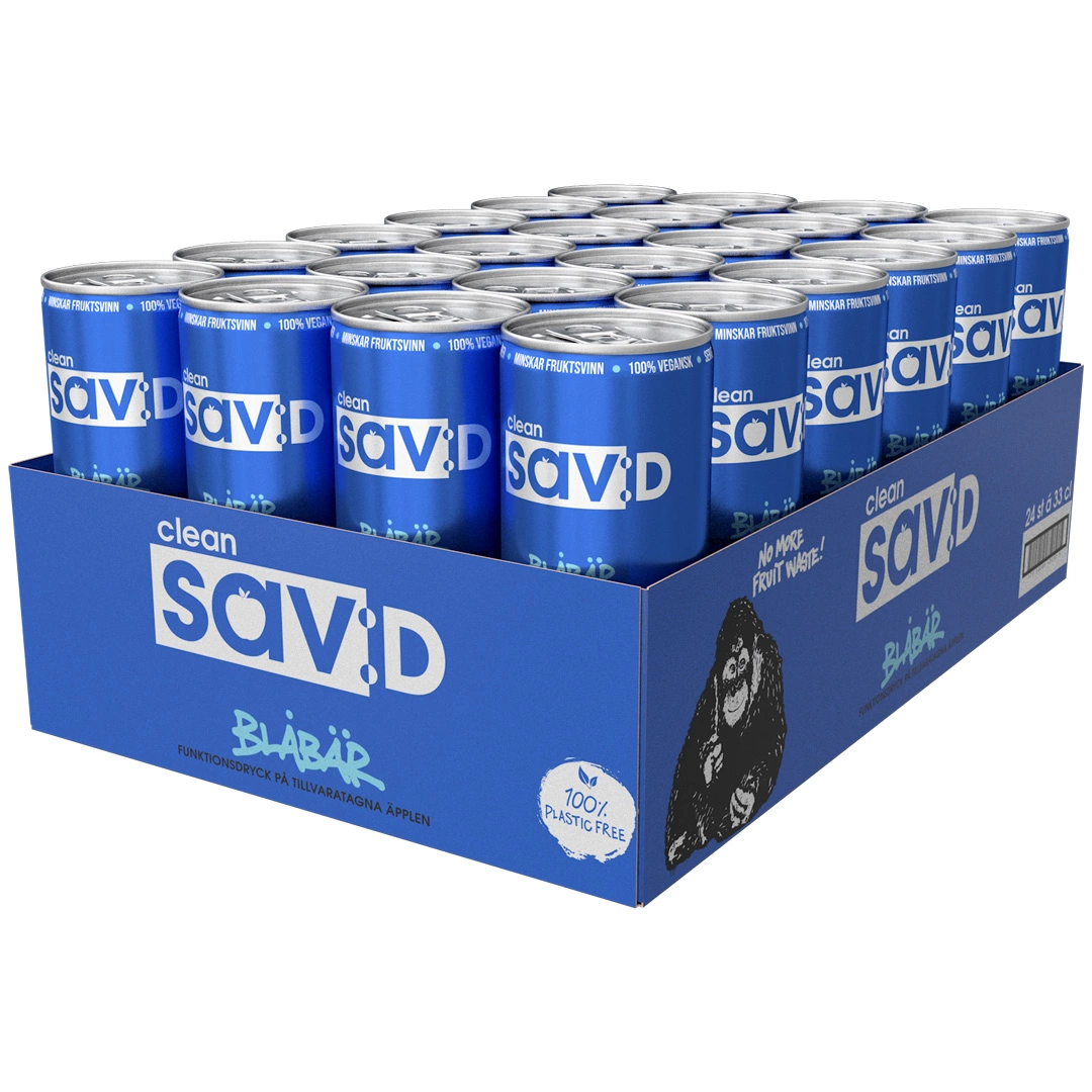 Clean Drink Sav:D - Blåbär 33cl x 24st