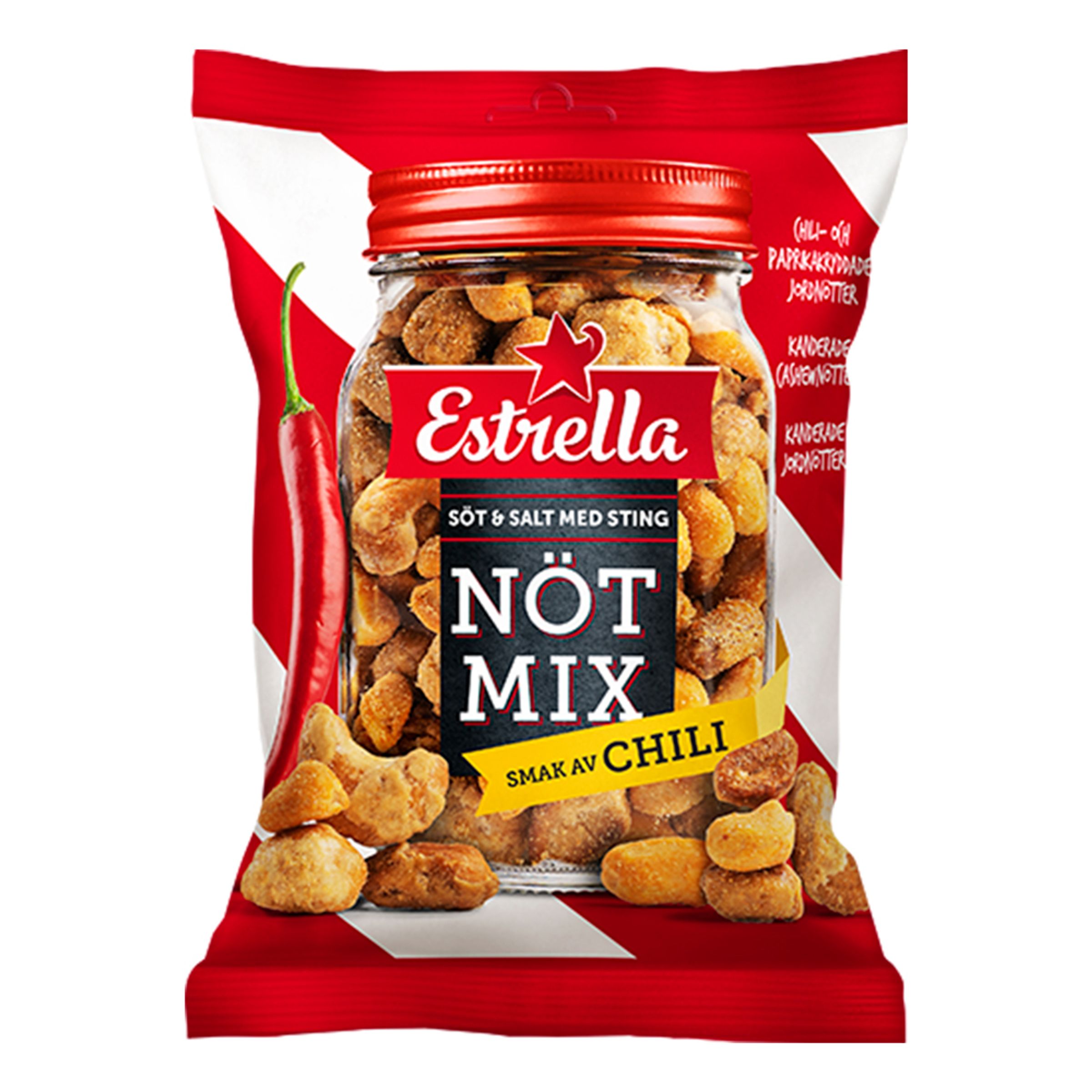 Estrella Nötmix Chili - 175 gram