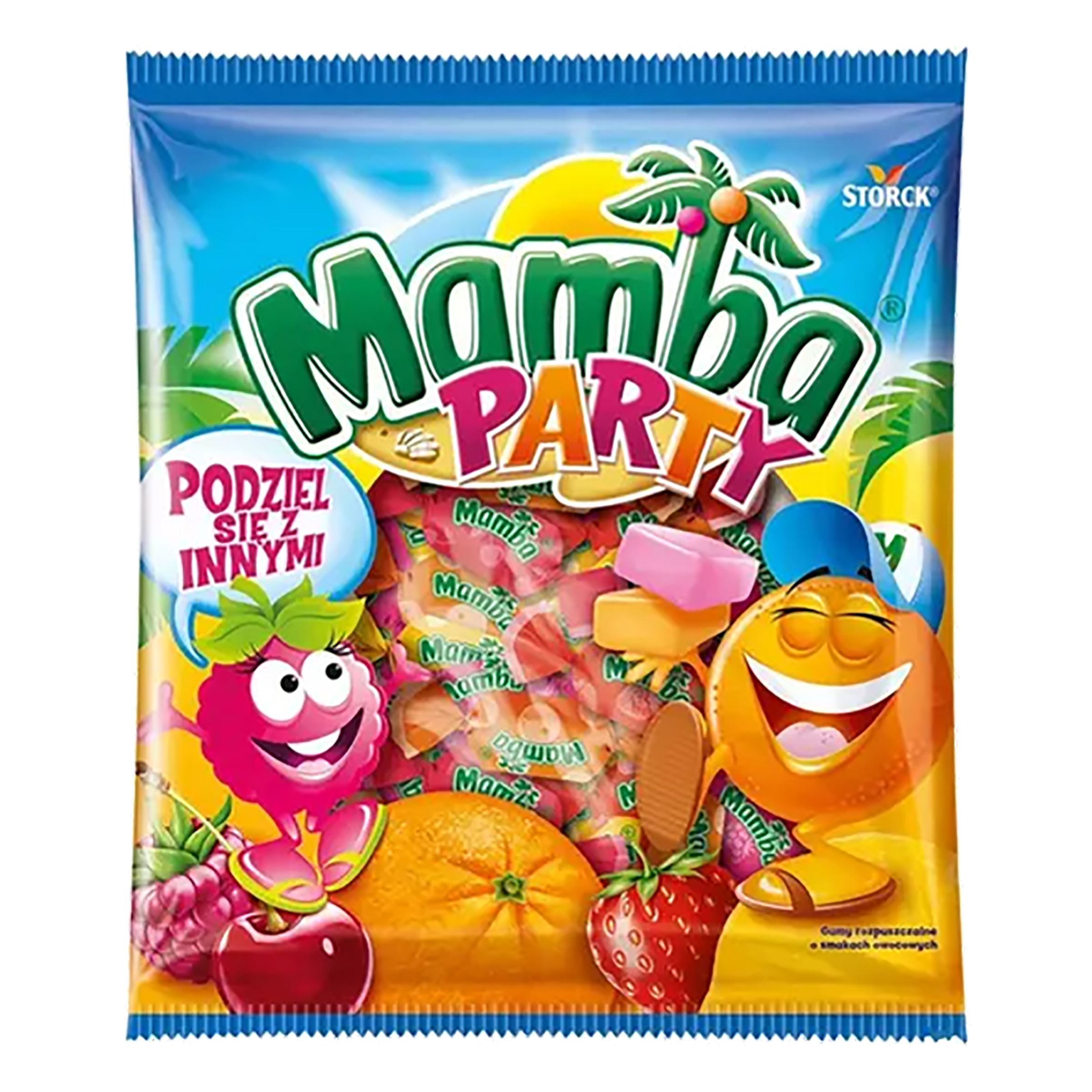 Mamba Party Fruktkolor - 140 gram