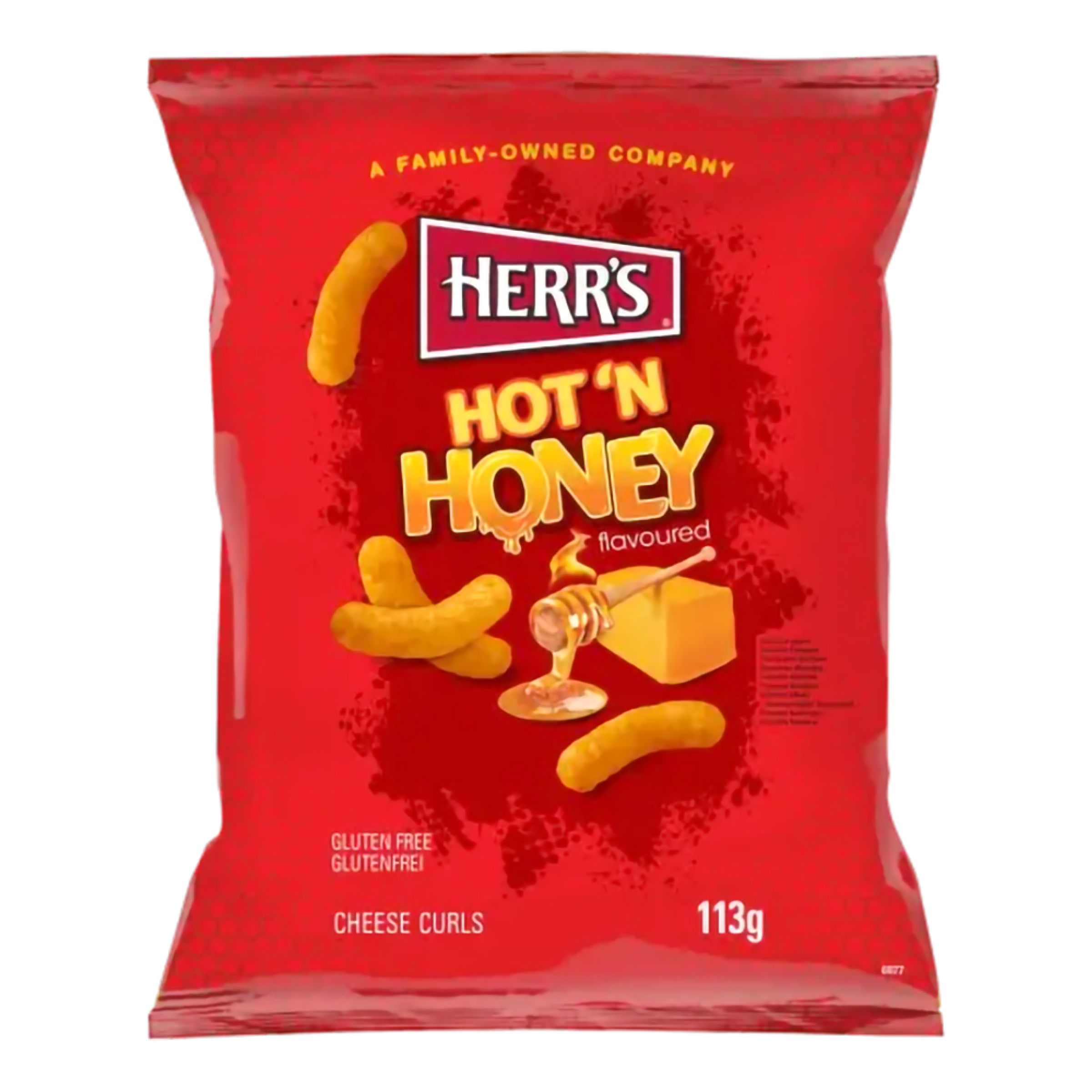 Herr's Hot n Honey Cheese Curls - 113 gram