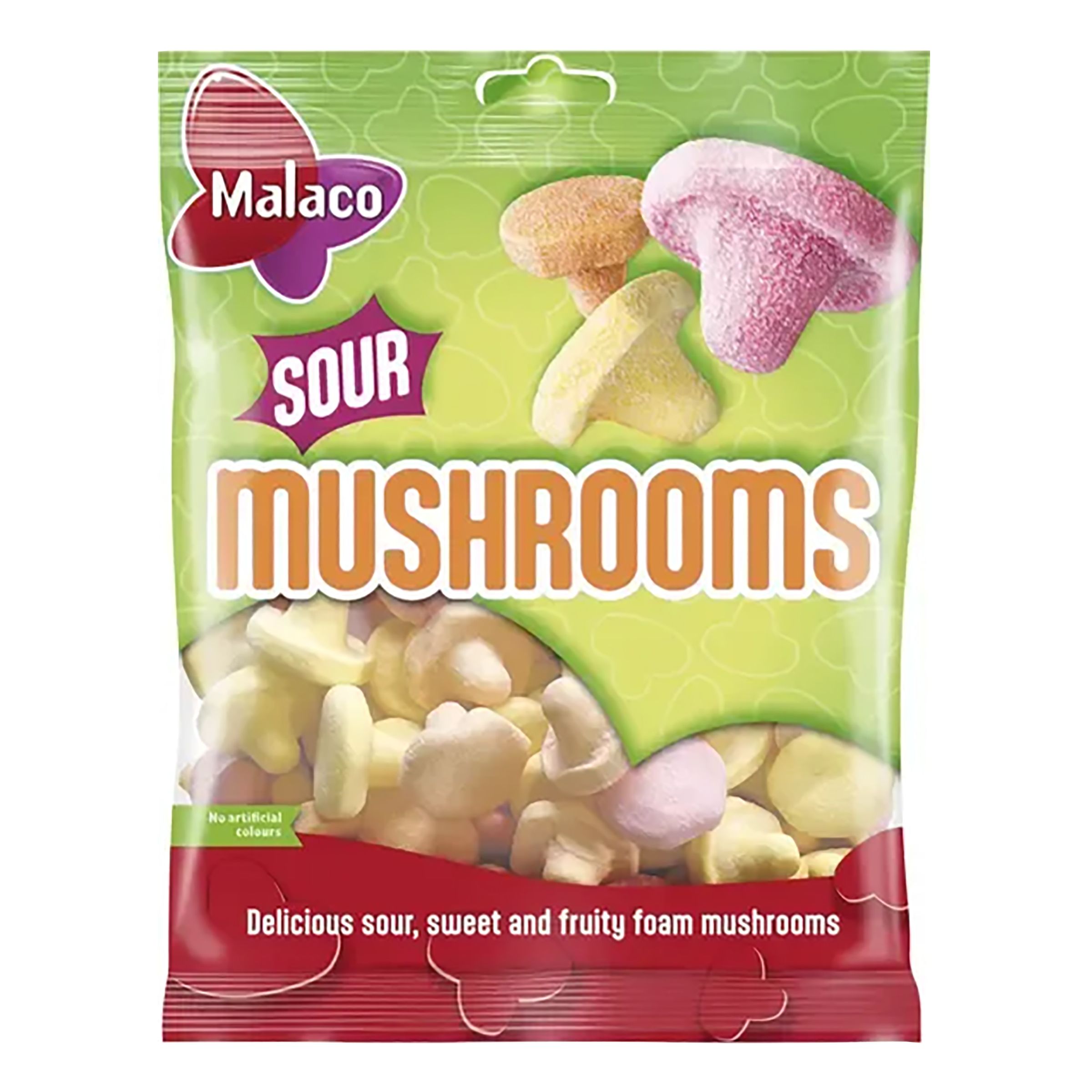 Malaco Sour Mushrooms - 100 gram