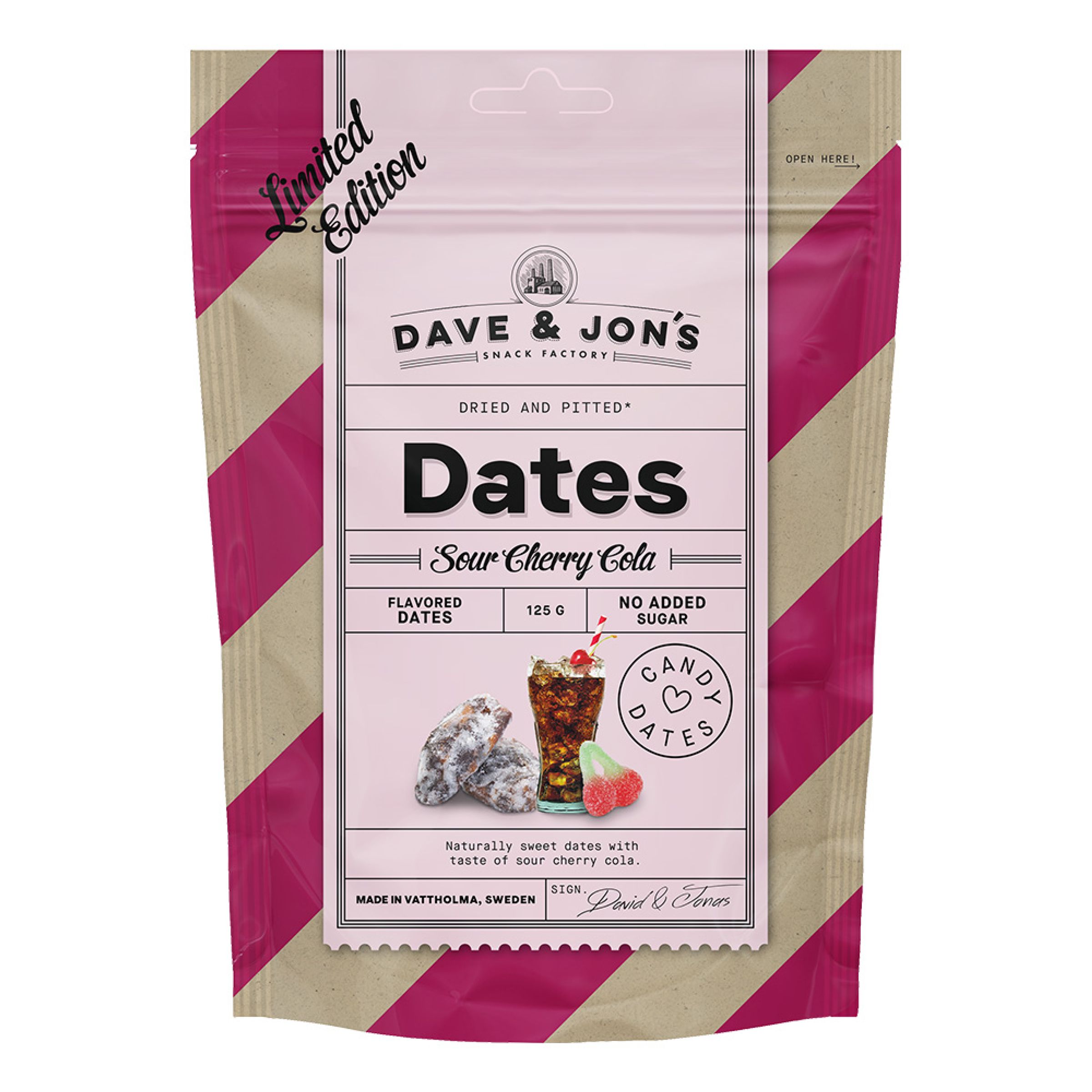 Dave & Jon's Dadlar Sour Cherry Cola - 125 gram