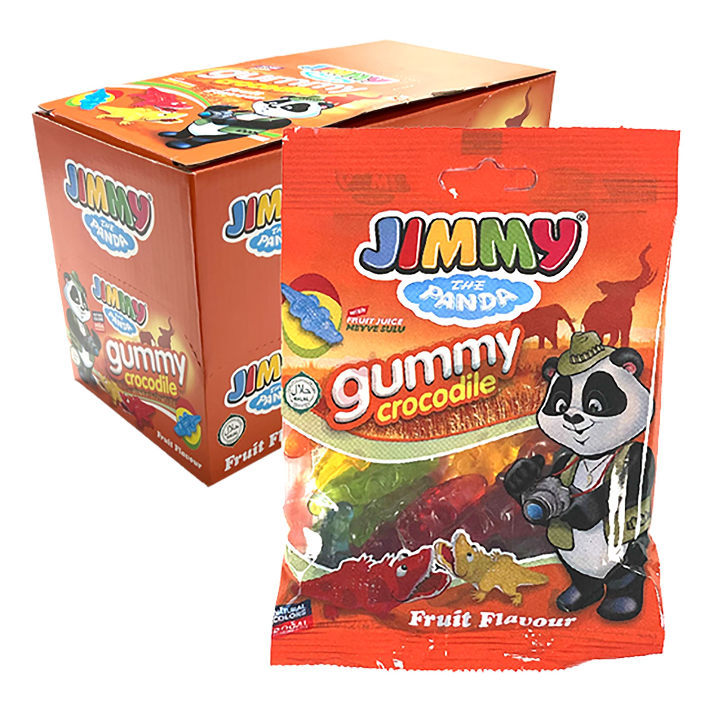 Jimmy the Panda Gummy Crocodile Storpack - 12-pack