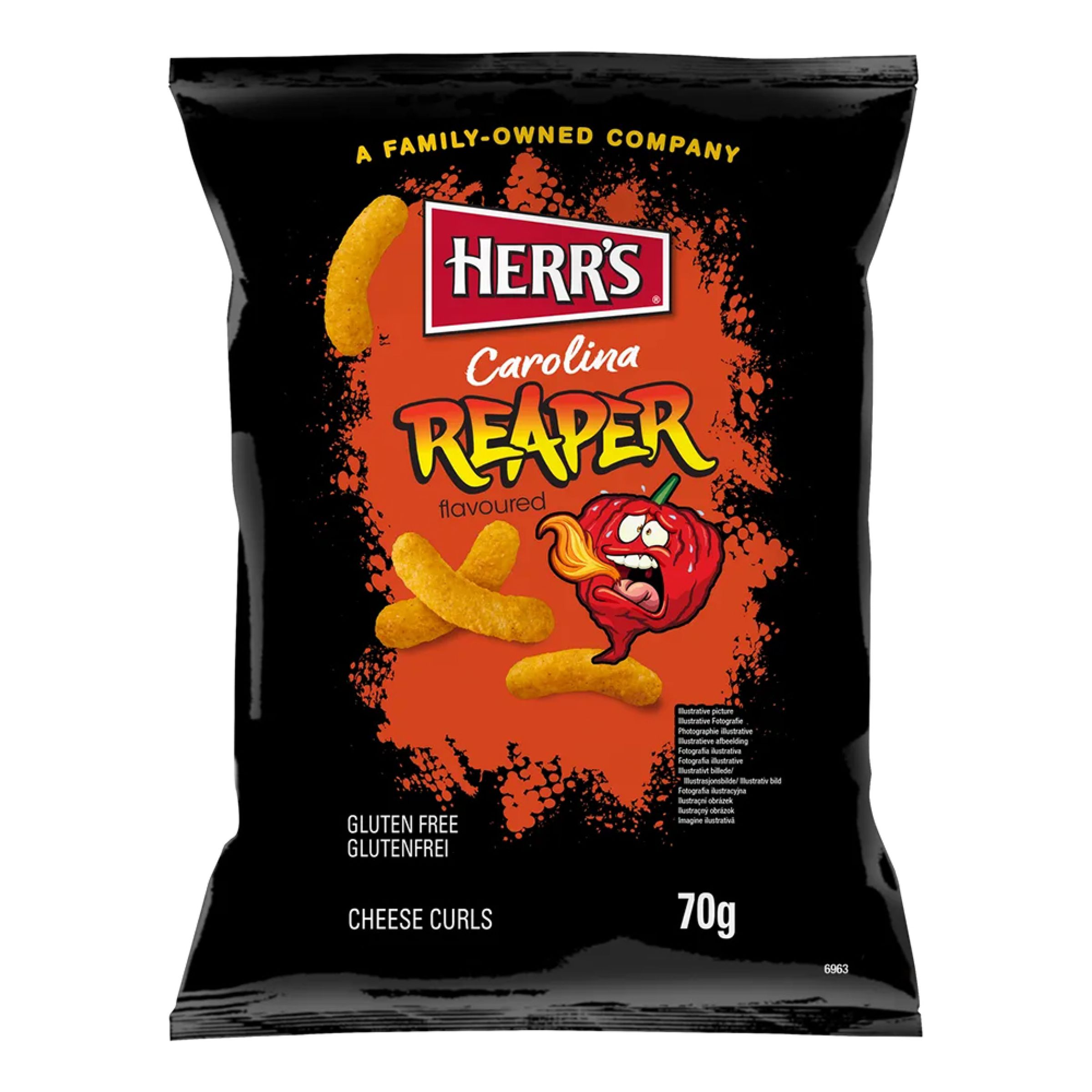 Herr's Carolina Reaper Cheese Curls - 70 gram