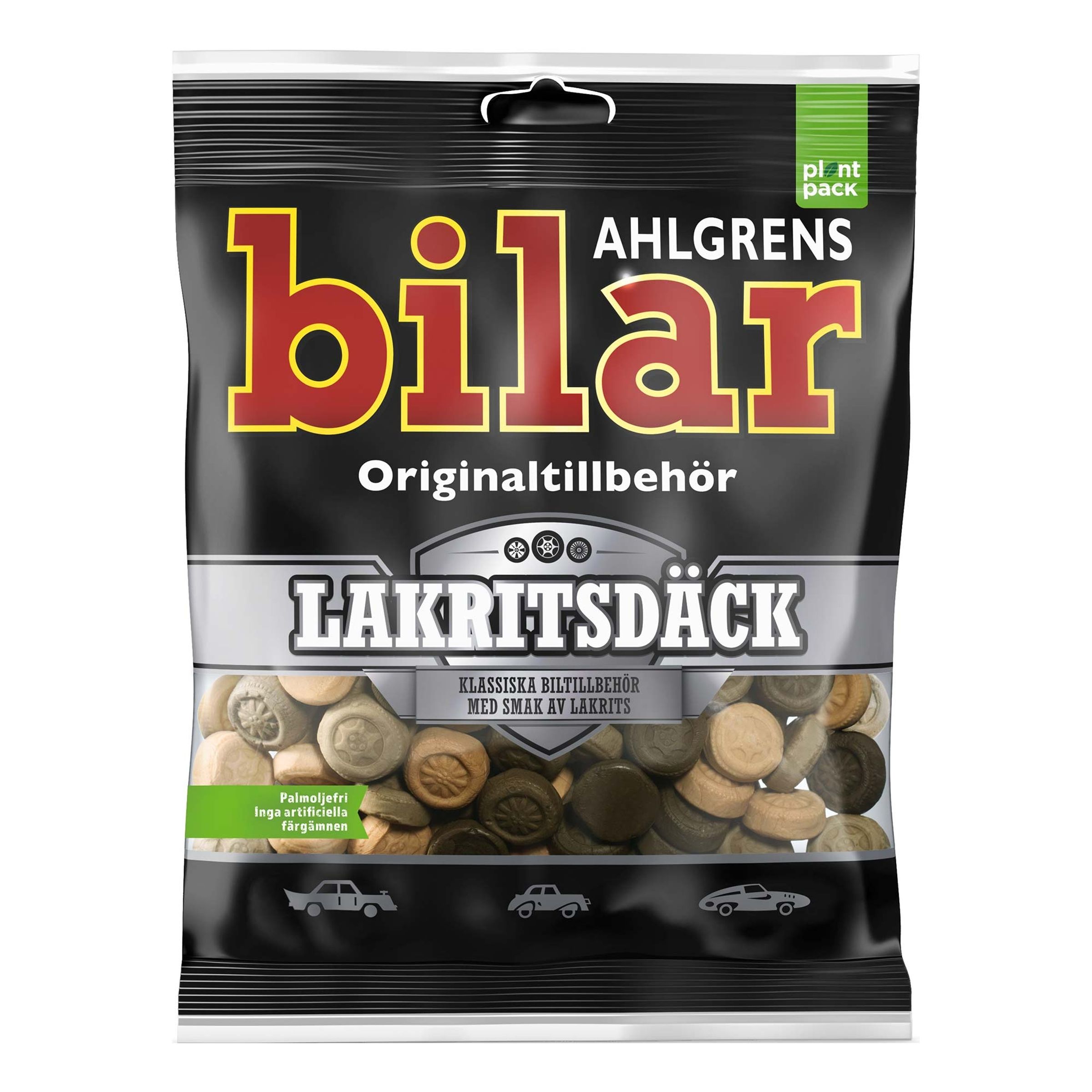 Ahlgrens Bilar Lakritsdäck - 110 gram