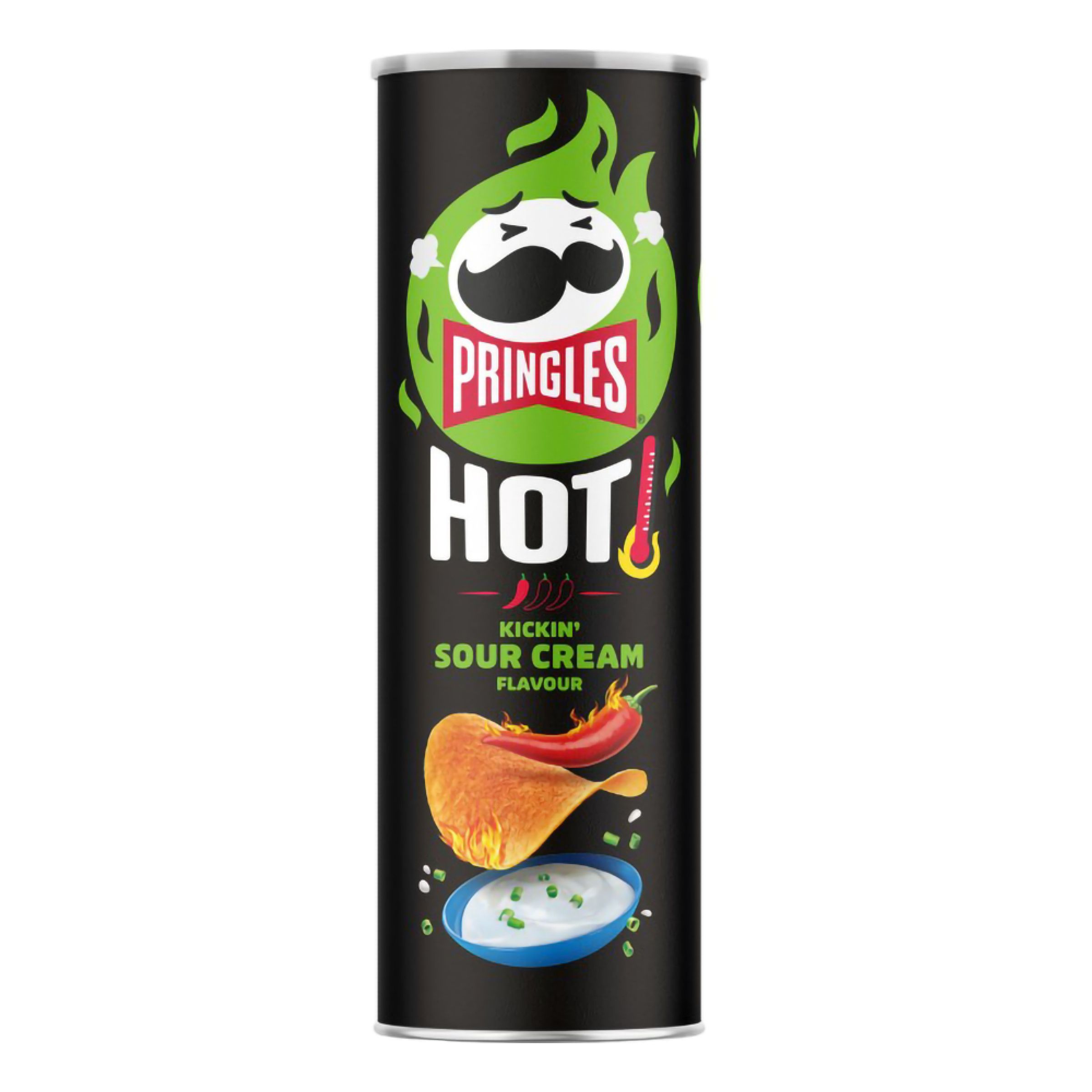 Pringles Hot Kickin' Sour Cream Chips - 160 gram