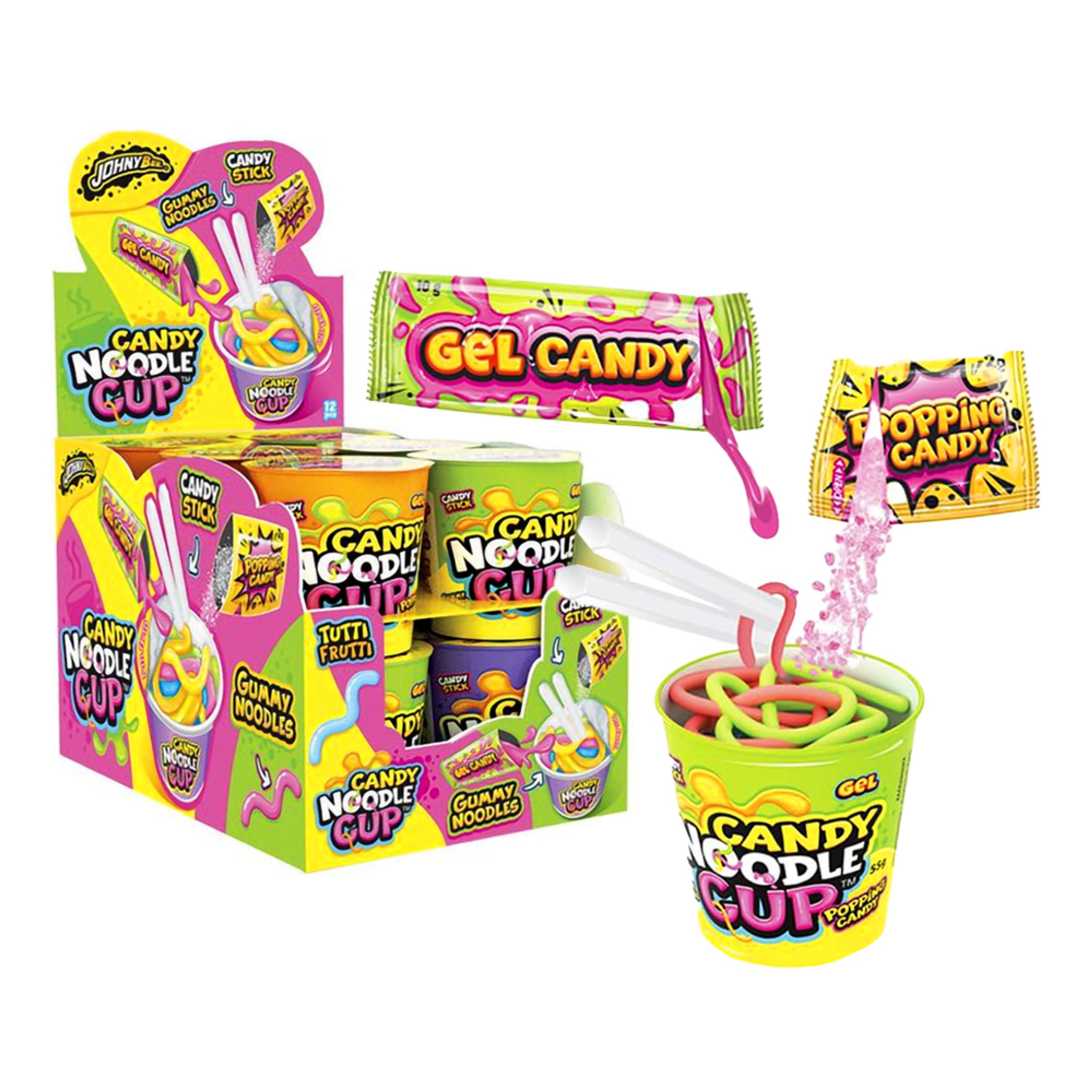 Candy Noodle Cup Storpack - 12-pack