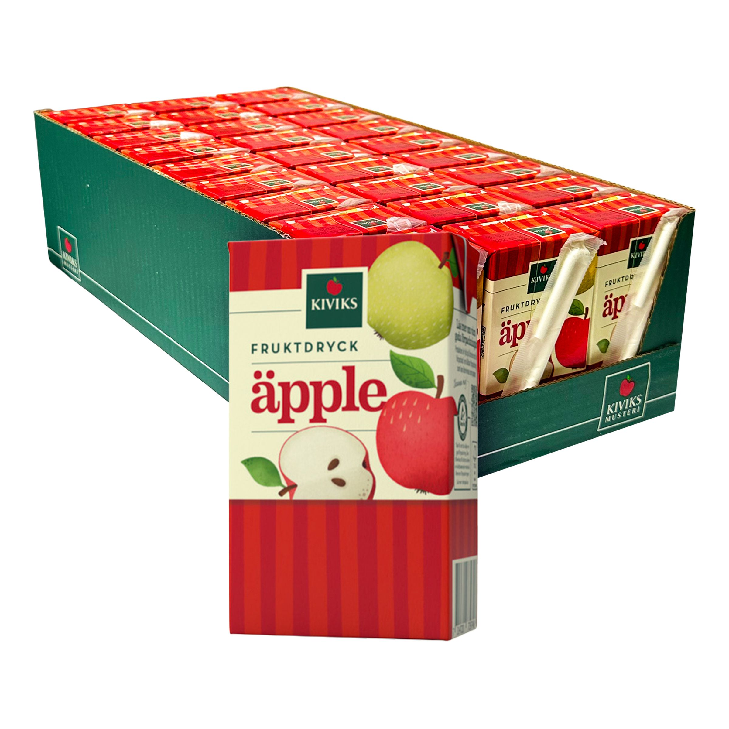 Kivik Äppeldryck med Sugrör - 27-pack