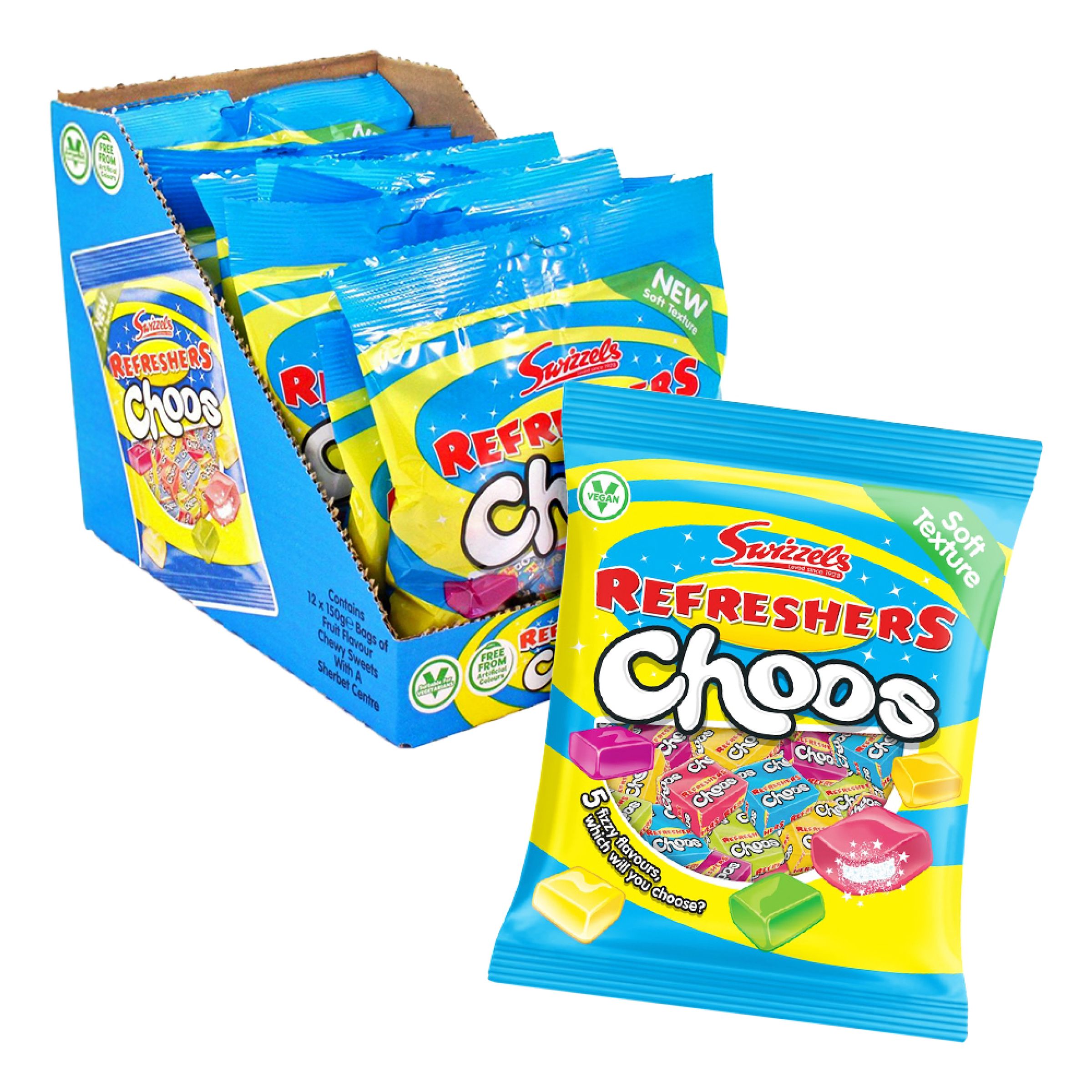 Swizzels Refreshers Choos Storpack - 12-pack