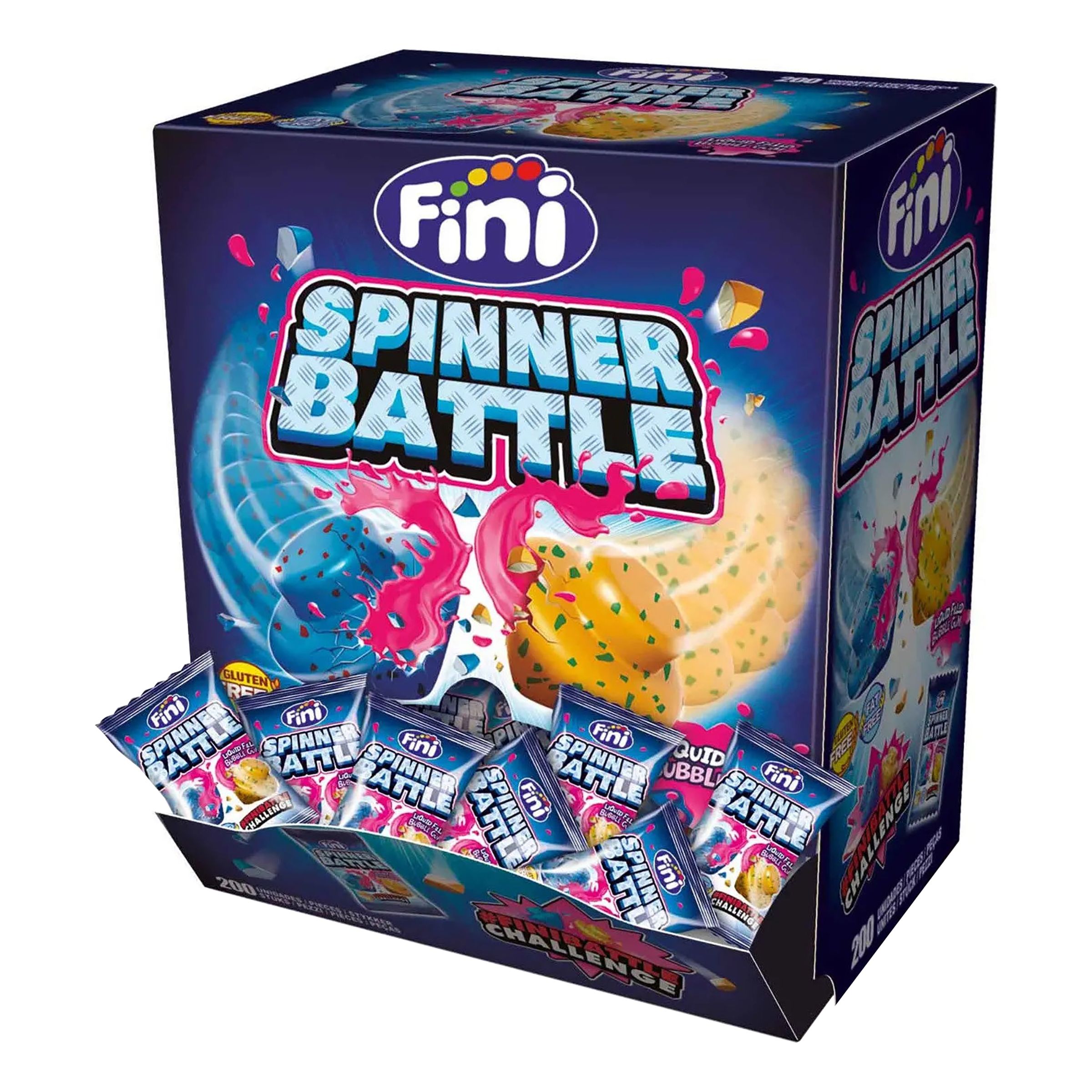 Fini Spinner Battle Bubble Gum Storpack - 200-pack