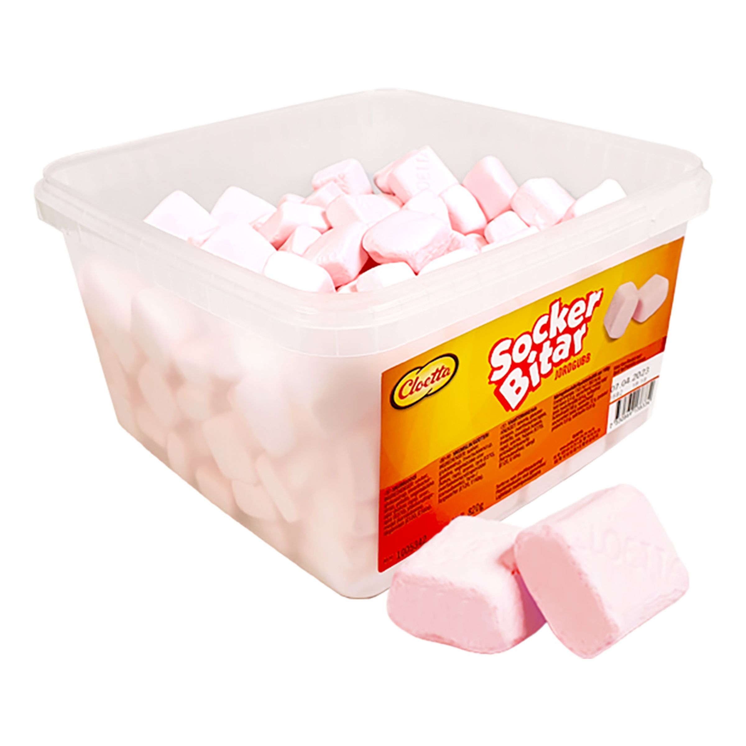 Cloetta Sockerbitar Jordgubb Storpack - 820 gram