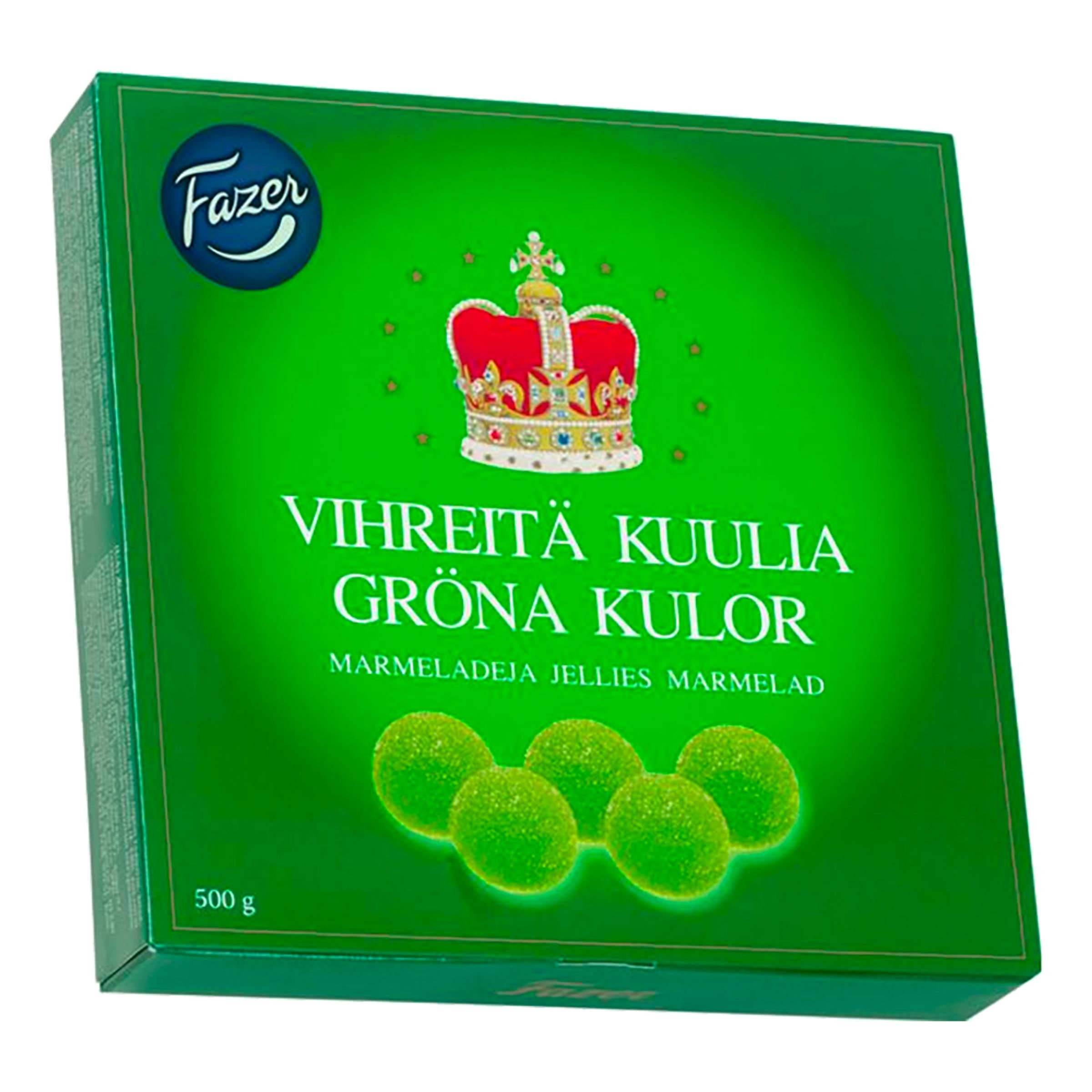 Fazer Gröna Kulor Ask - 500 gram