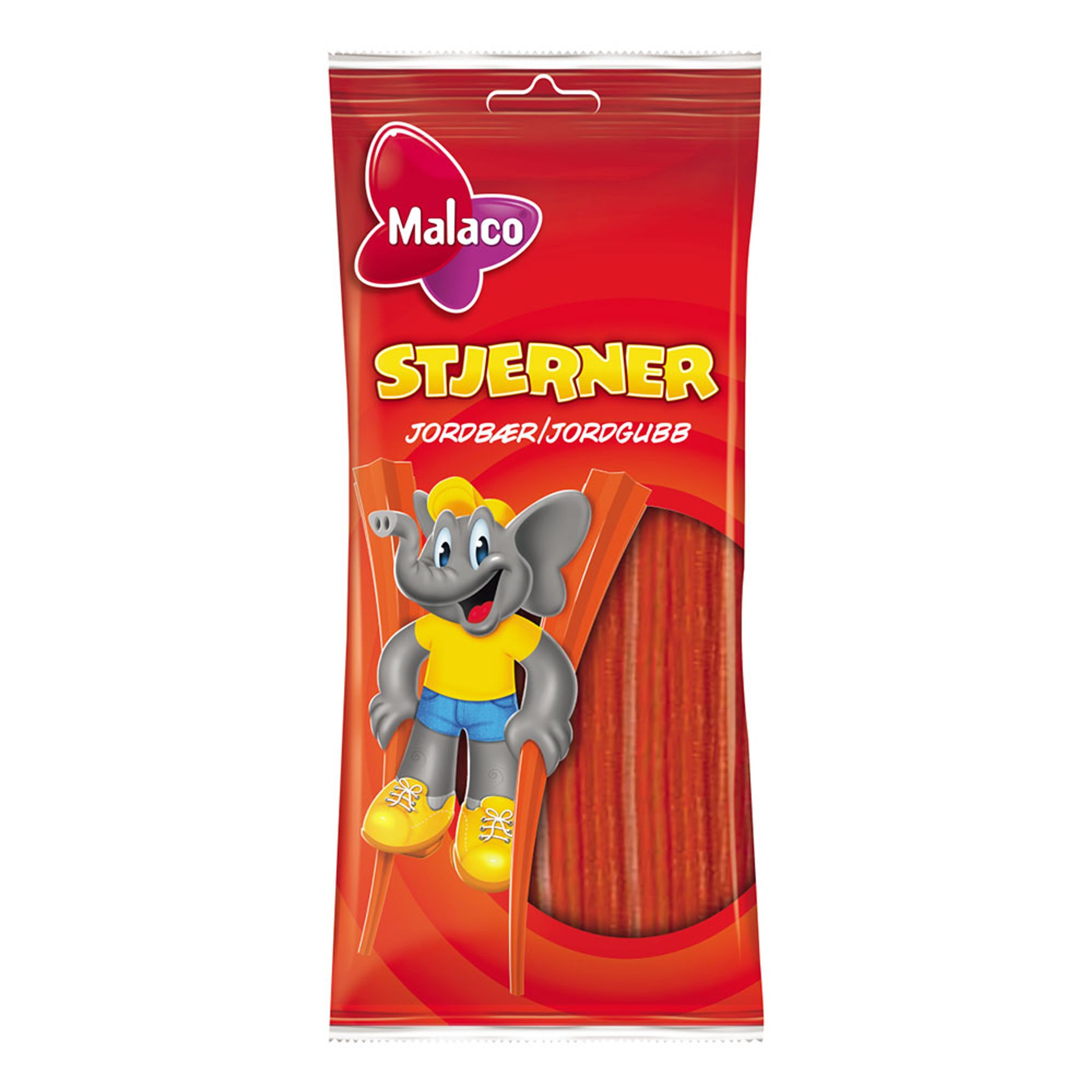 Malaco Stjerner Jordgubb - 92 gram