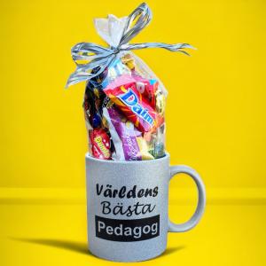 Mugg Pedagog med godis