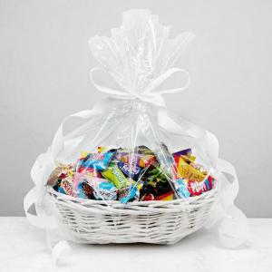 Presentkorg med 1,2 kg godis