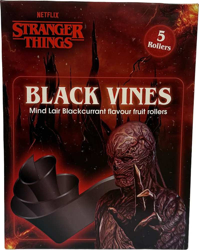 Stranger Things Fruit Rollers Blackcurrant 60g