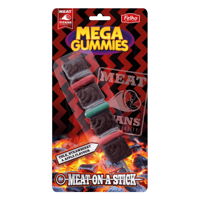 Mega Gummies Meat-on-a-Stick 120g