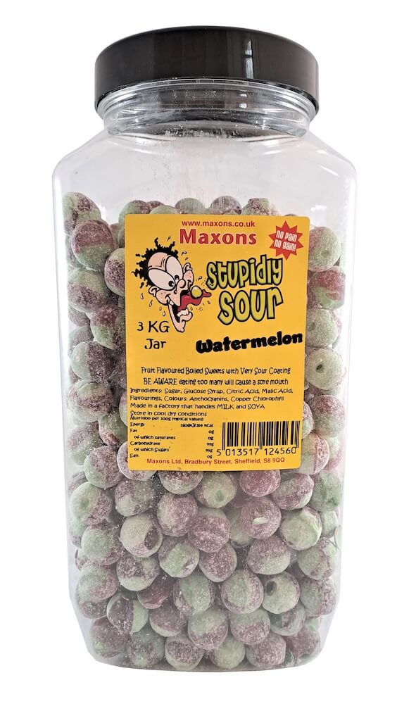 Maxons Stupidly Sour Jar Watermelon 3kg