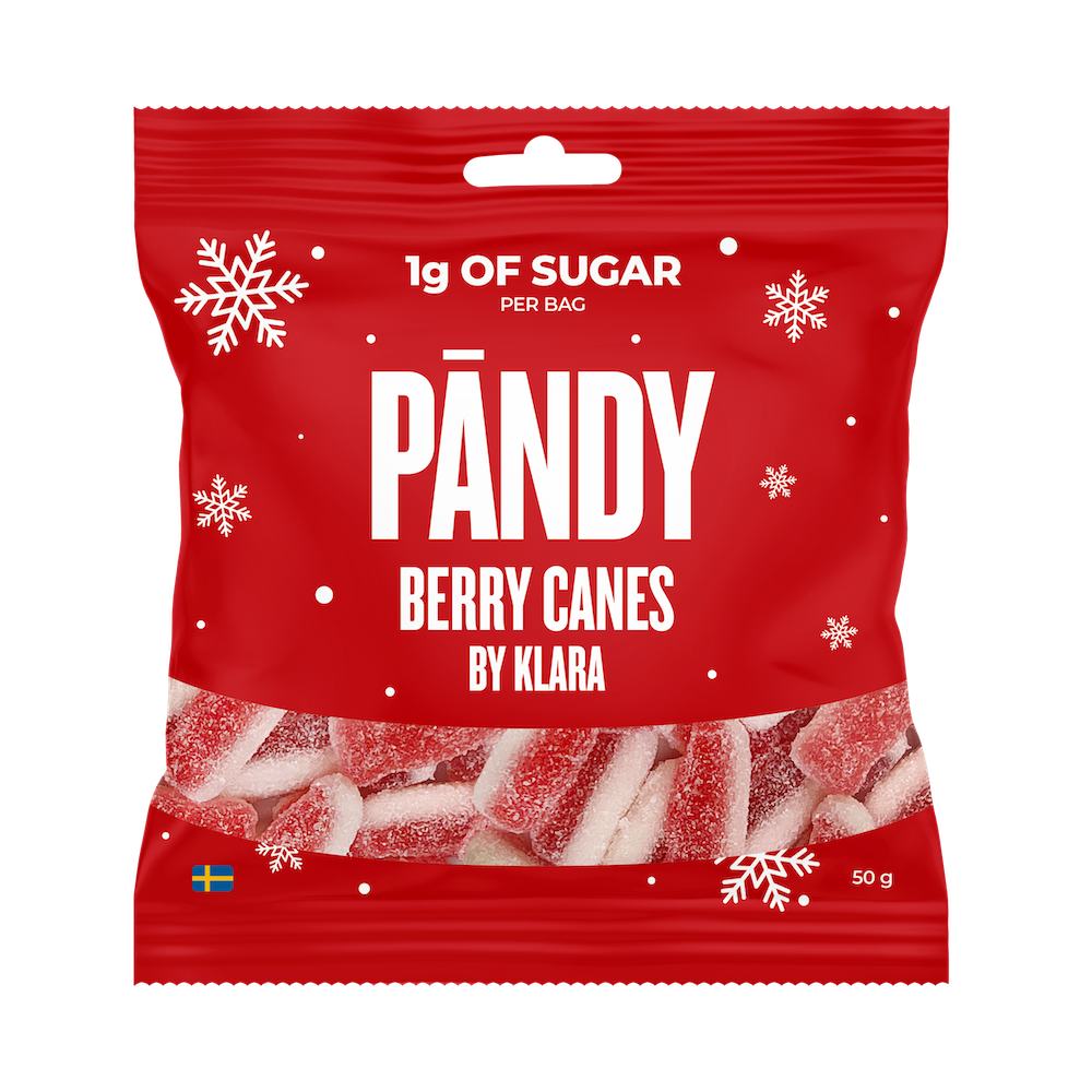Pändy Candy Berry Canes by Klara 50g