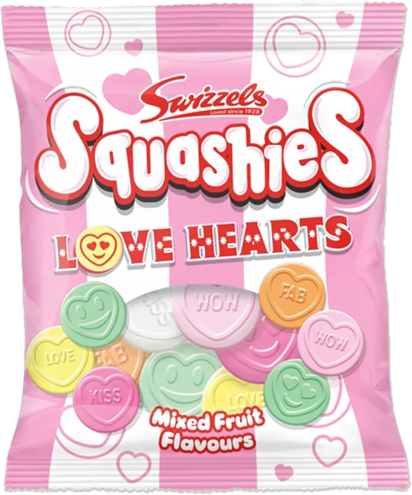 Swizzels Squashies Love Hearts 120g