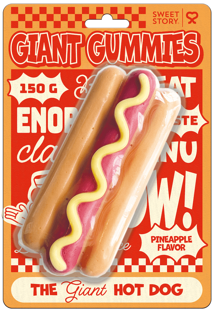 Sweet Story Giant Gummy - Hotdog 150g