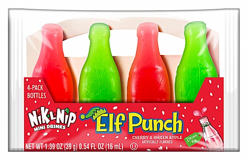 Nik-L-Nip Wax Bottles Elf Punch 4-Pack 39g