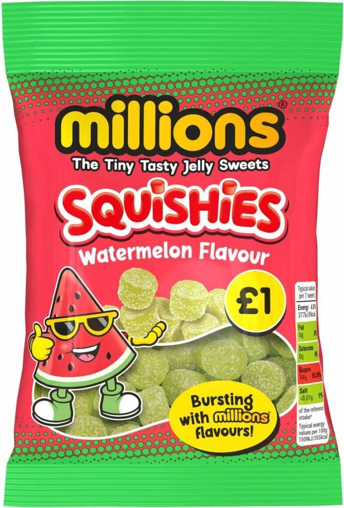 Millions Squishies Watermelon Flavour 120g