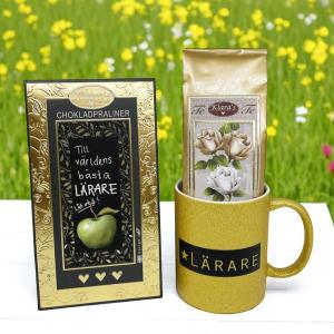 Presentset Lärare (mugg, praliner och te)