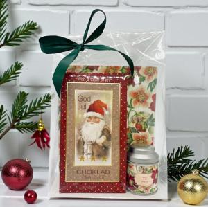 Presentset Jul i cellofan (Praliner, te och disktrasa)