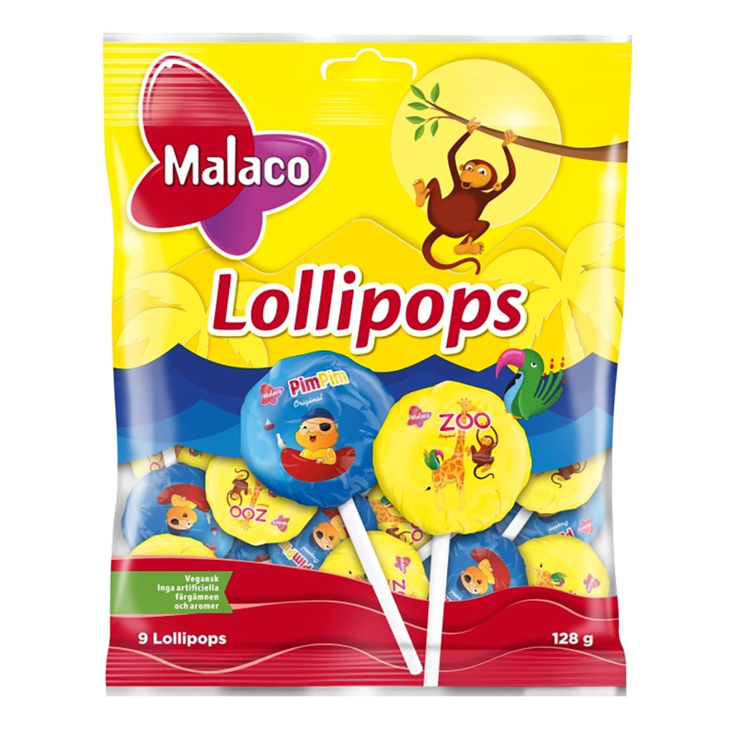 Malaco Lollipops - 128 g