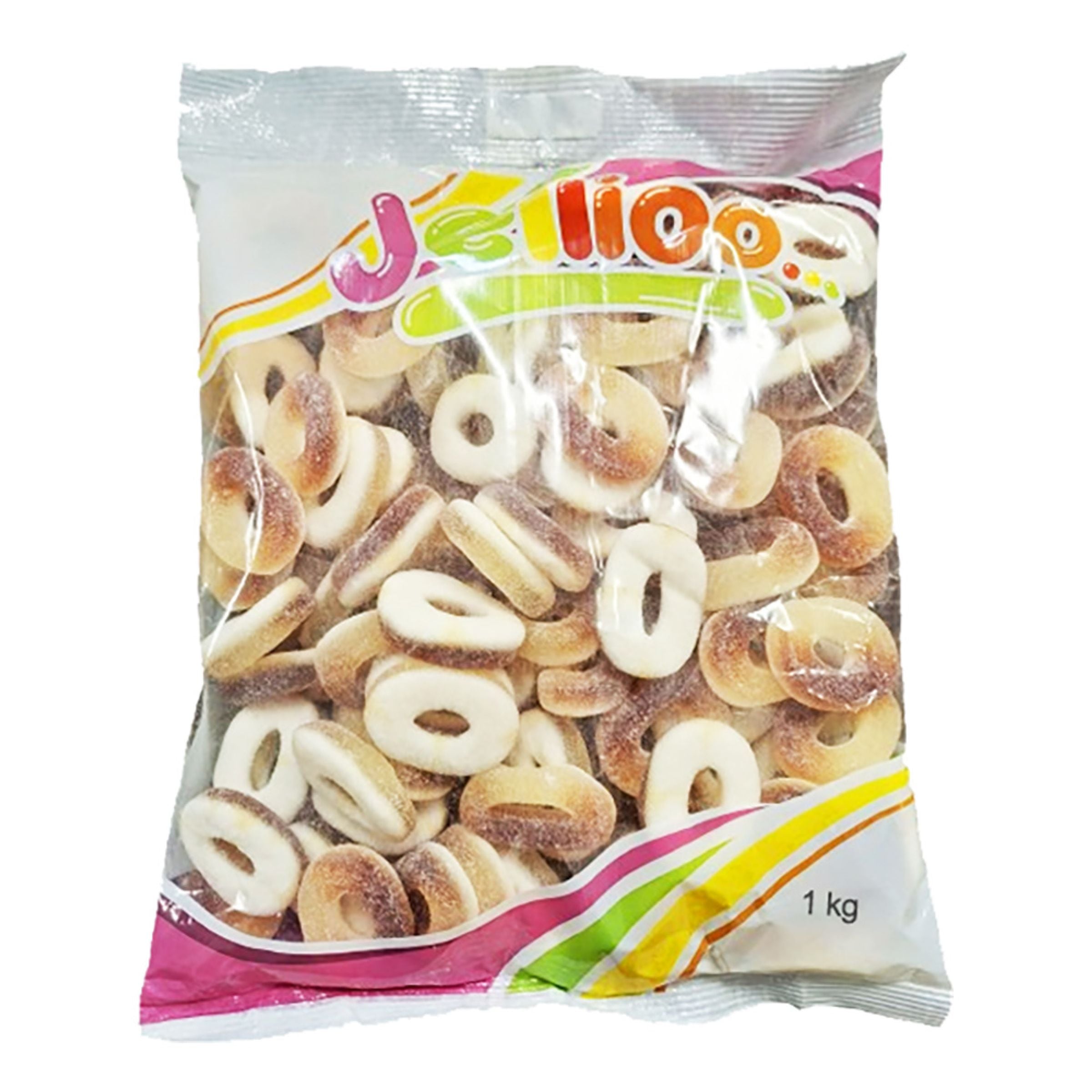 Jellioo Sour Cola Rings Storpack - 1 kg