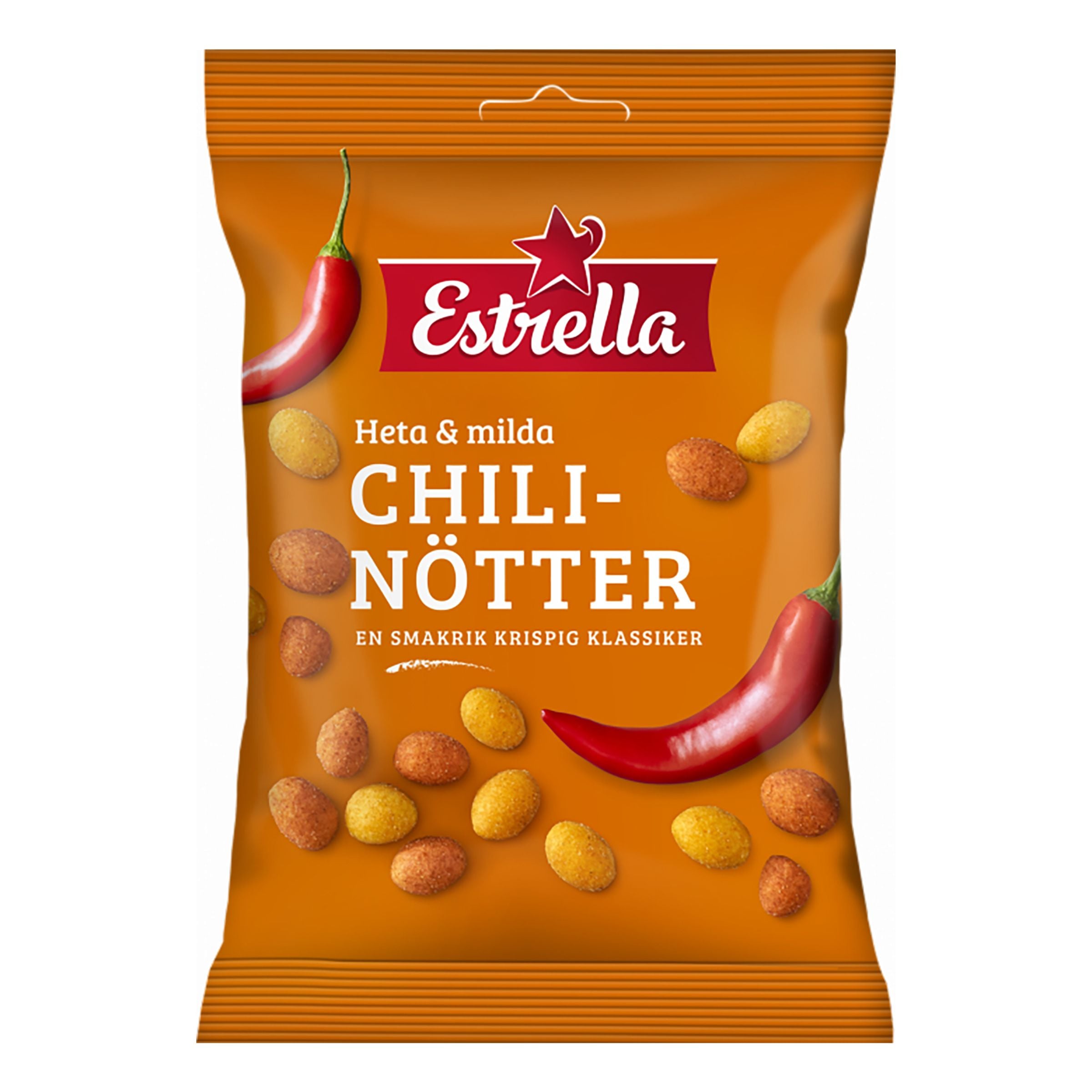 Estrella Heta & Milda Chilinötter - 150 g