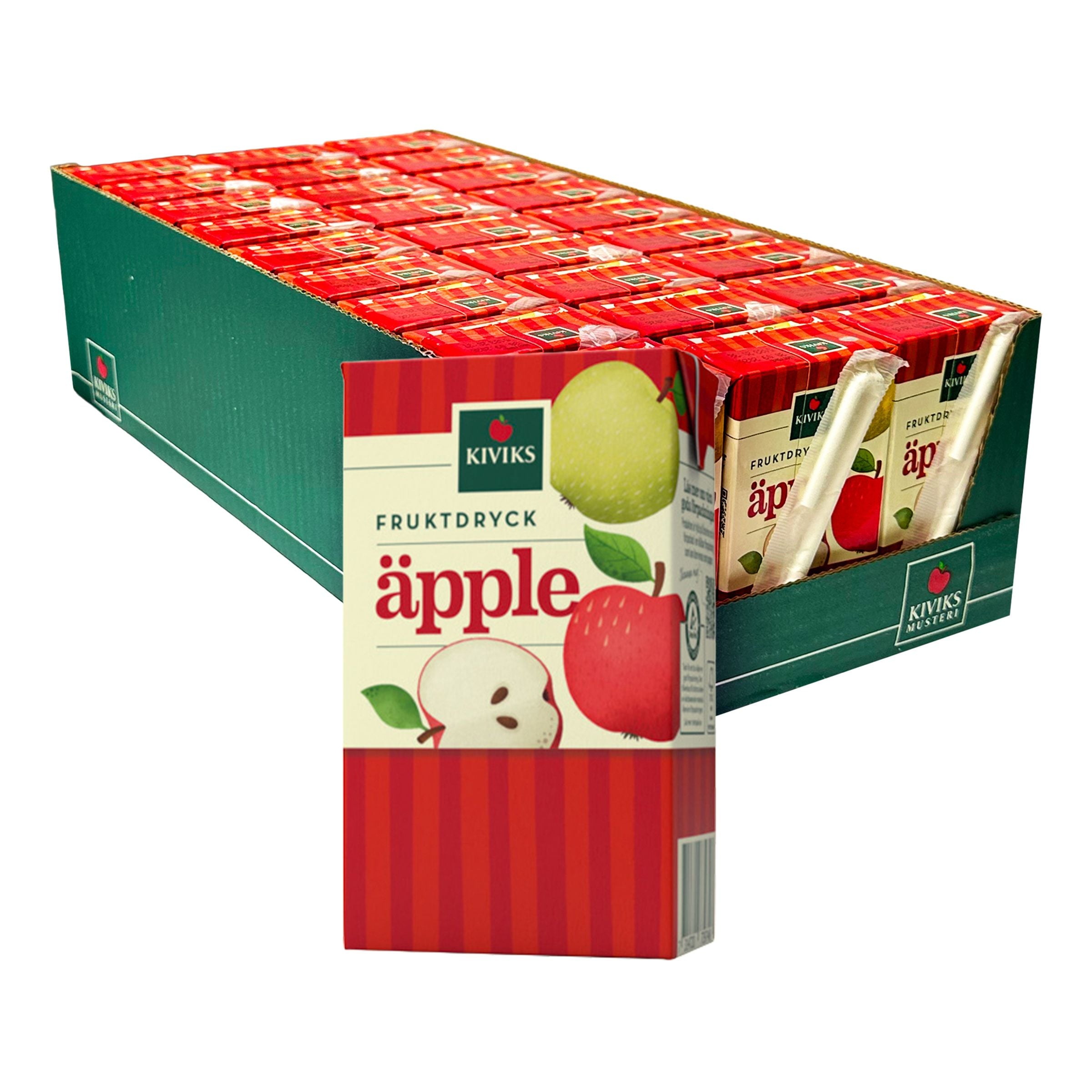 Kivik Äppeldryck med Sugrör - 27 x 25 cl