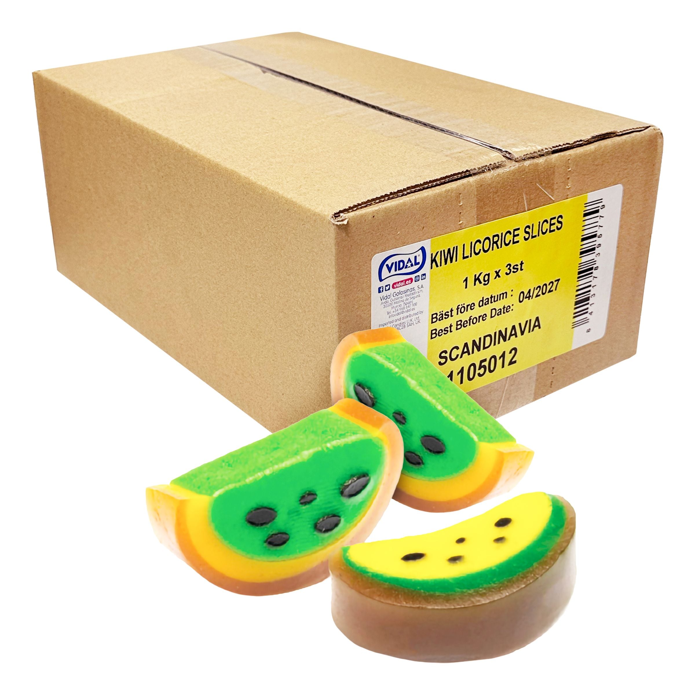 Kiwi Slices Licorice Storpack - 3 kg