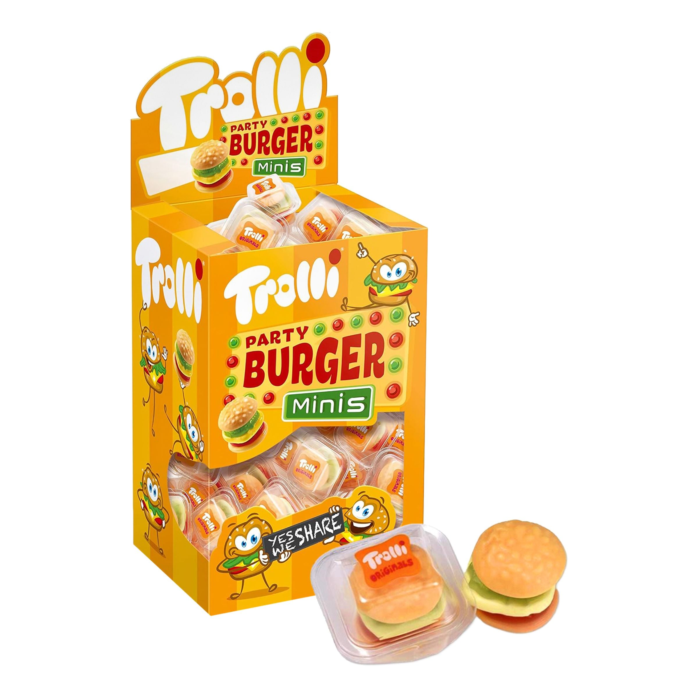 Trolli Party Miniburger Storpack - 80 x 10 g