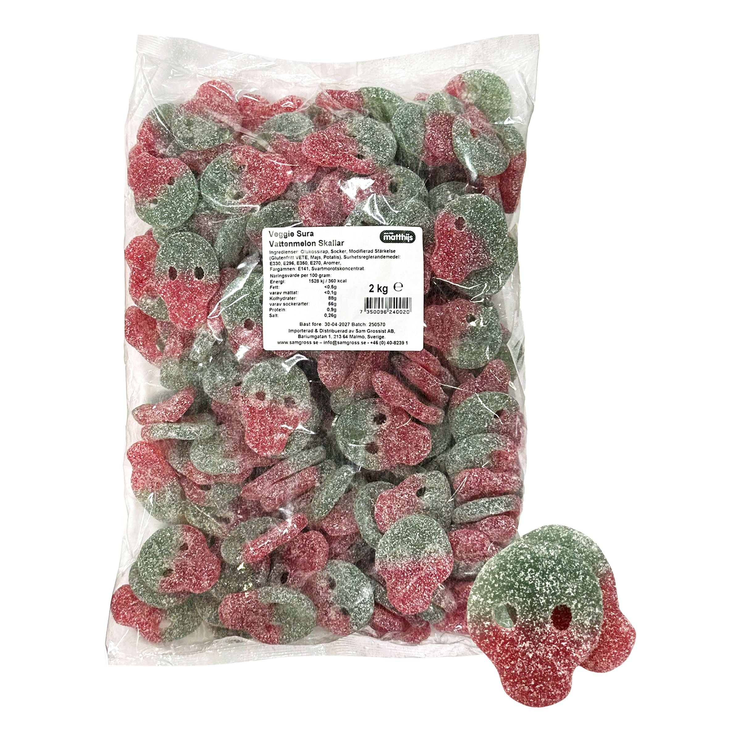 Sur Vattenmelonskalle Storpack - 2 kg