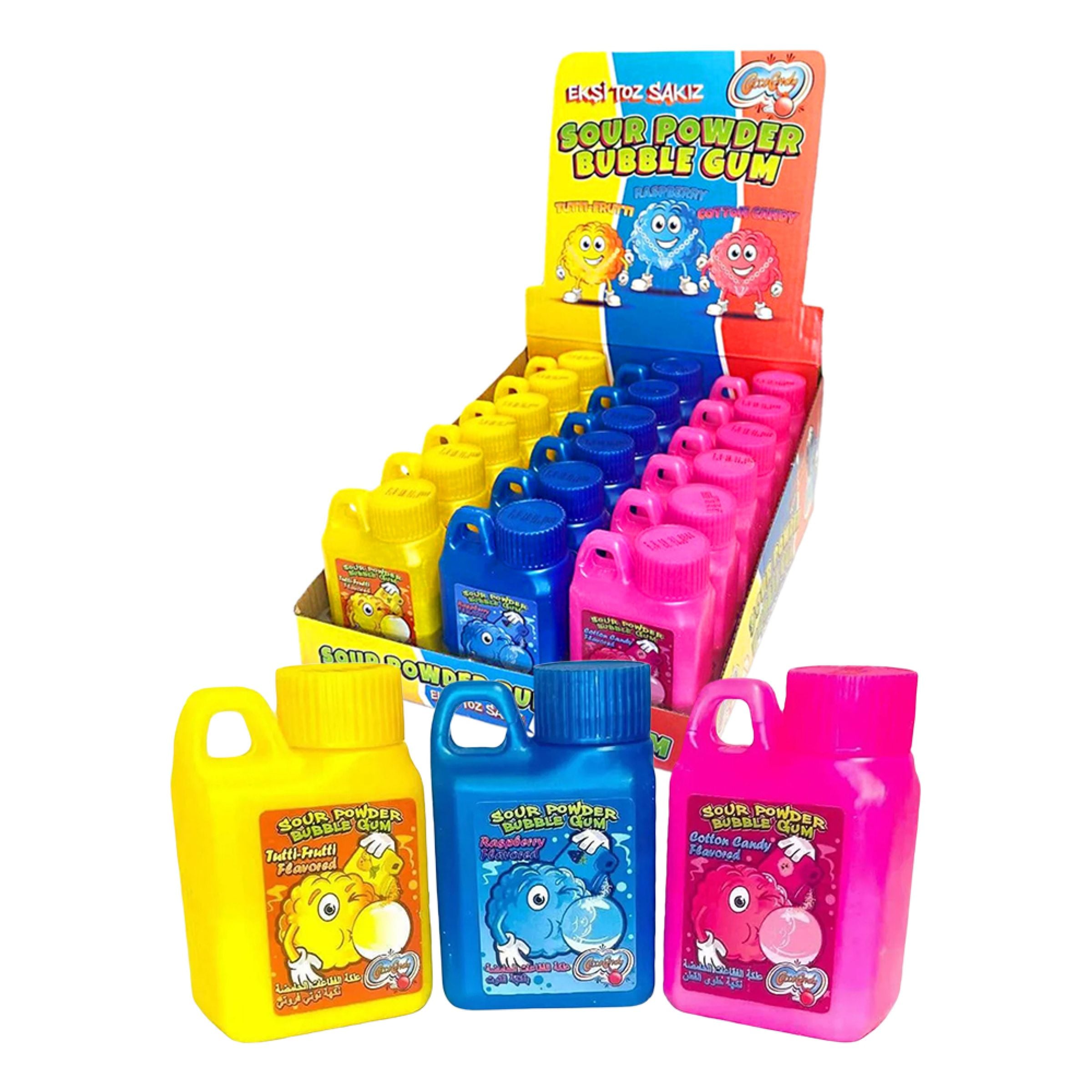 Sour Powder Bubble Gum Storpack - 18 x 50 g