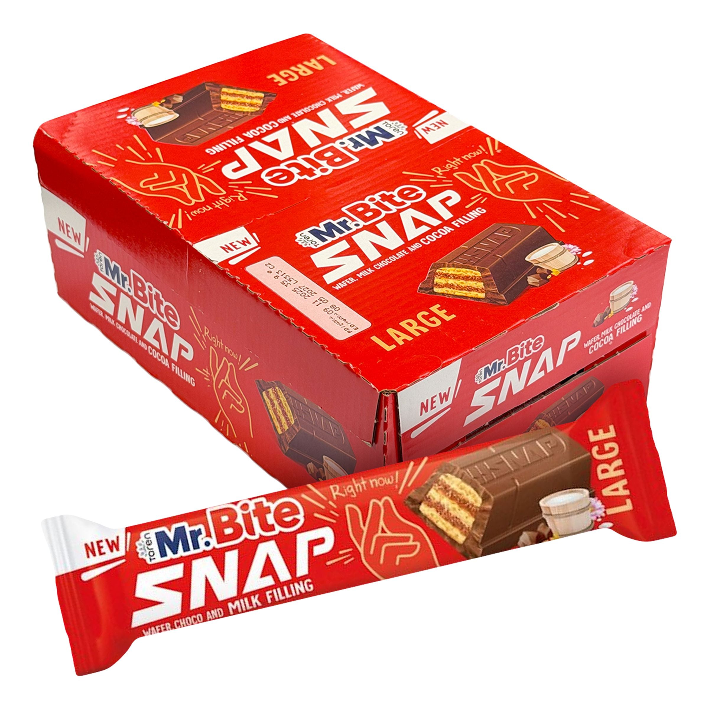 Mr. Bite Snap Mjölkchoklad Storpack - 24 x 35 g