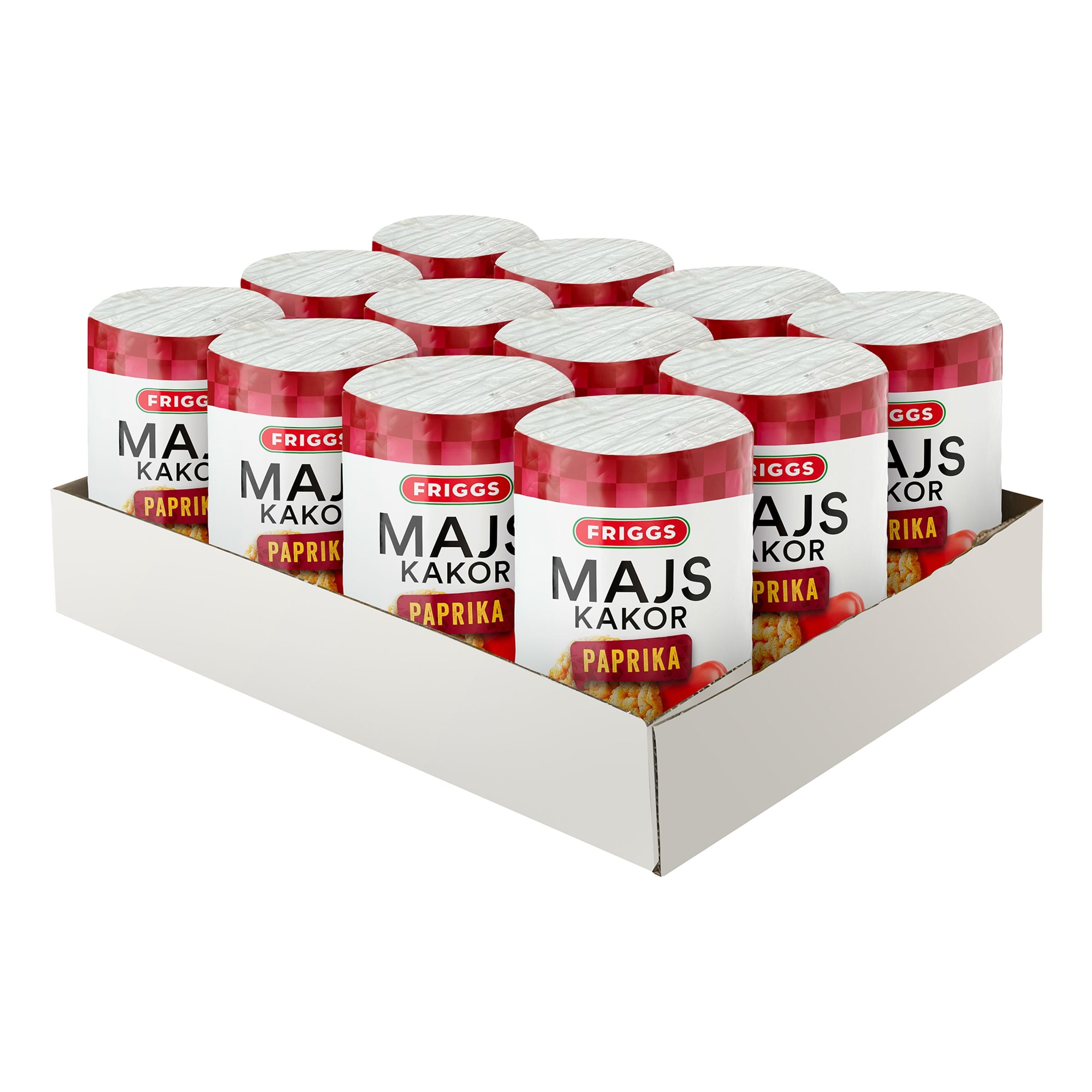 Friggs Majskakor Paprika Storpack - 12 x 125 g